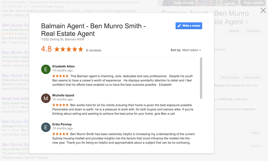 Real Estate Agent Review Template